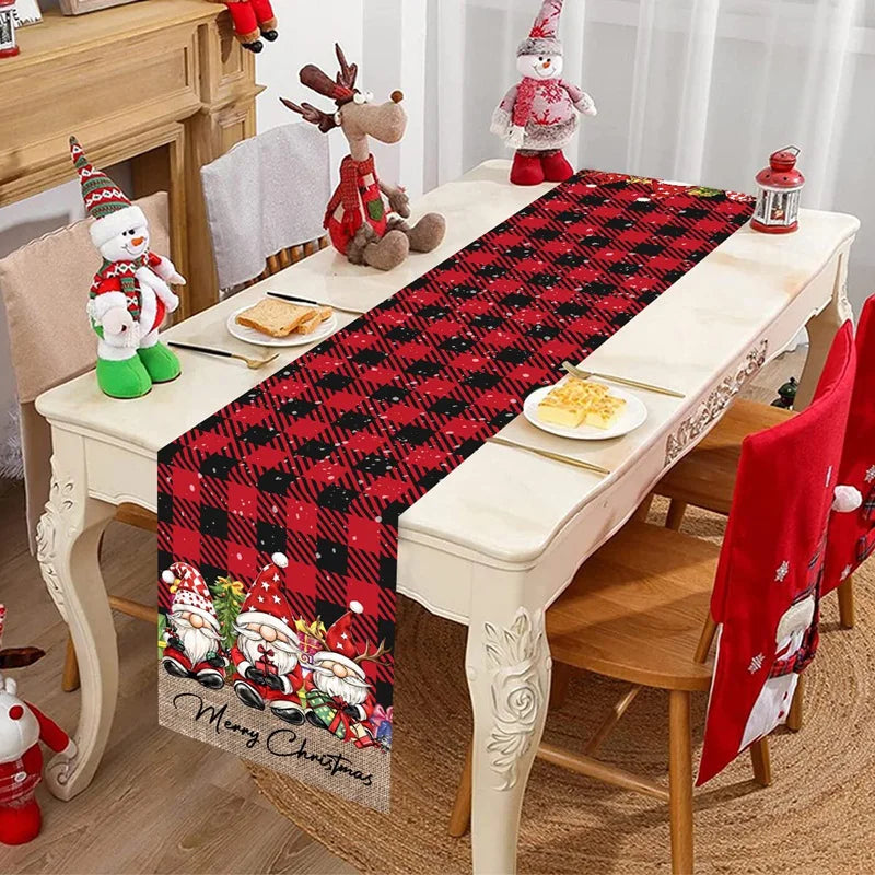 Kerst Tafelloper – Feestelijke Tafelversiering met Kerstboomontwerp