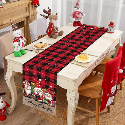 Kerst Tafelloper – Feestelijke Tafelversiering met Kerstboomontwerp