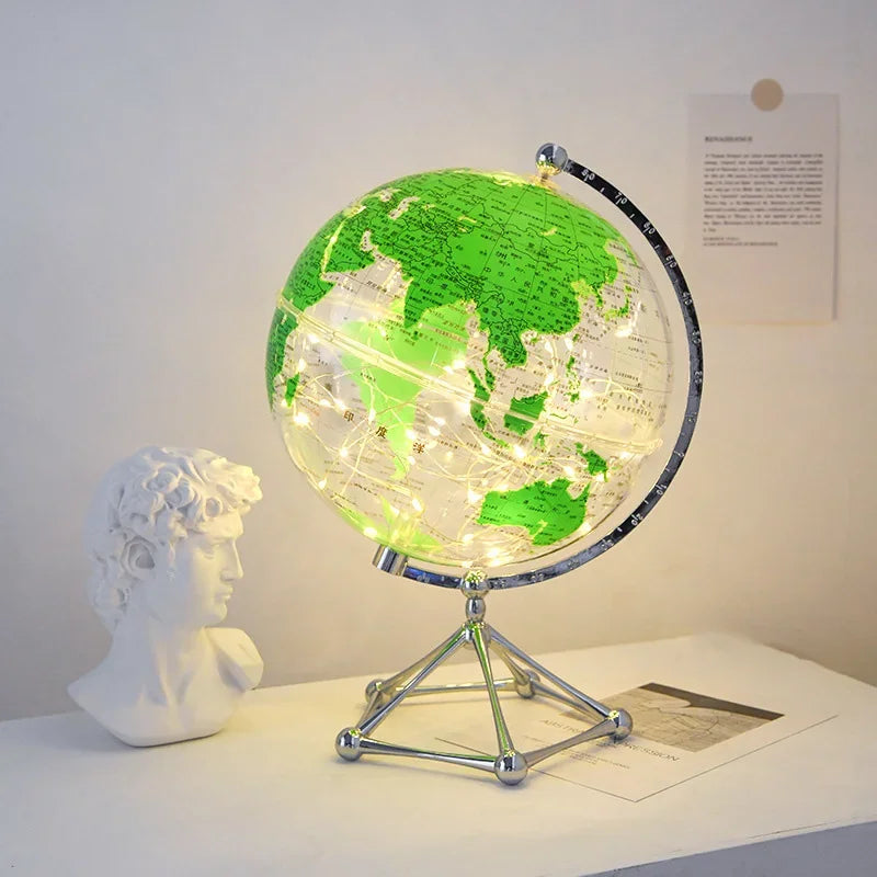 Royaleva LED Rotating World Globe Lamp – Verlichte Werelddecoratie