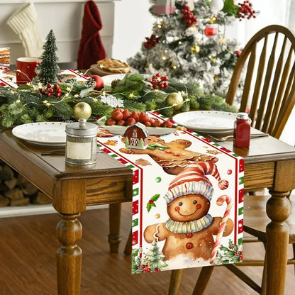 Peperkoekpret Kersttafelloper – Feestelijke Tafeldecoratie