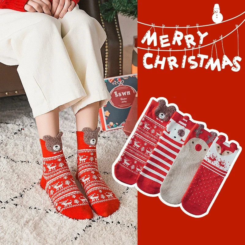 Kerstpret Sokken – Katoenen Kerstsokken voor Dames en Heren met Print