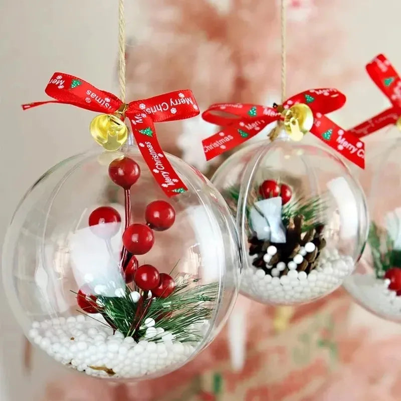 Transparante Kerstballen om te Vullen, 5 tot 10 cm, Diverse Sets