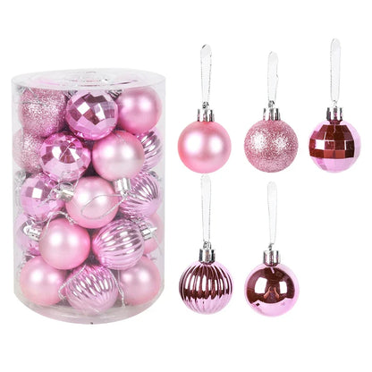 Kerstglans Noëlle – Set van 34 Kerstballen van 4 cm voor de Kerstboom