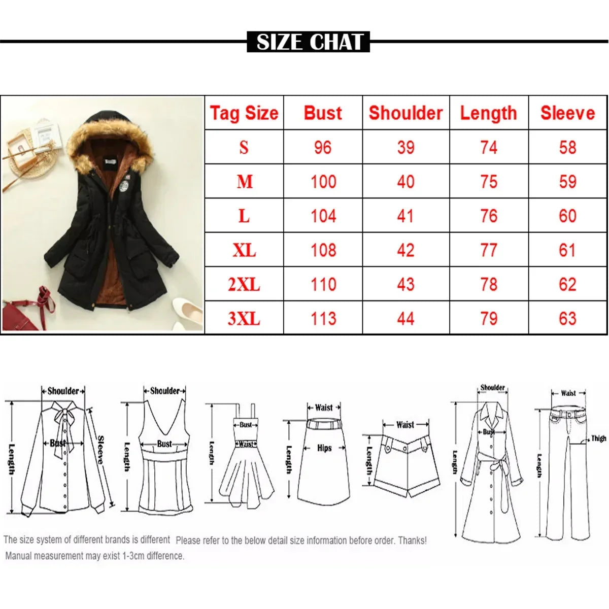 Noor Dames Winterjas met Capuchon en Verstelbare Taille