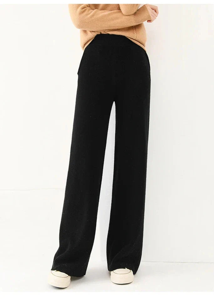 Mare Dames Corduroy Broek – Wijde Pijpen en Elastische Tailleband