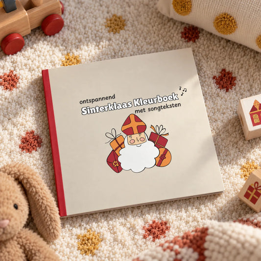 Sintkleurpret – Sinterklaas Kleurboek met Liedjes voor Kinderen