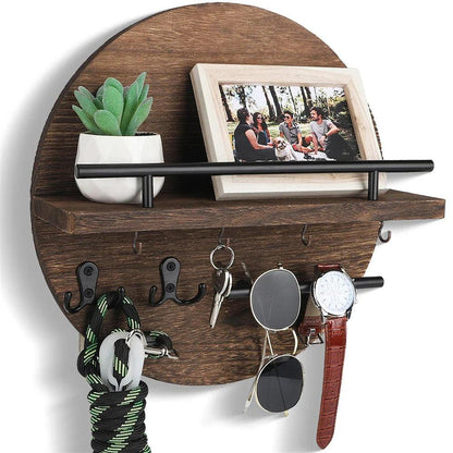 Ronde Sleutelhouder Wand – Ruimtebesparende Organizer voor Hal