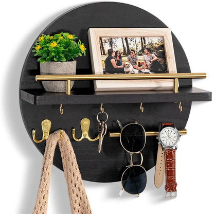 Ronde Sleutelhouder Wand – Ruimtebesparende Organizer voor Hal