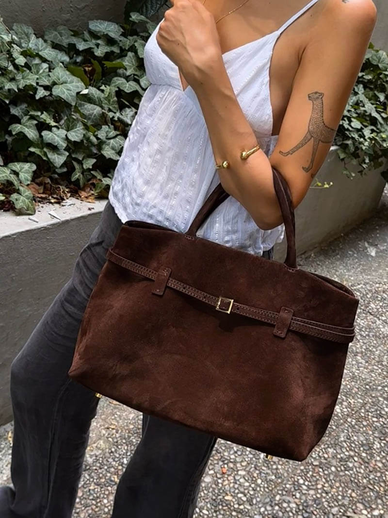 Livia | Luxe Suède Dameshandtas Ruim en Elegant voor Elke Dag