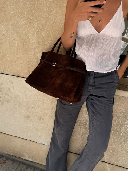 Livia | Luxe Suède Dameshandtas Ruim en Elegant voor Elke Dag