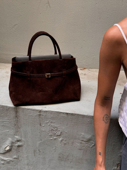 Livia | Luxe Suède Dameshandtas Ruim en Elegant voor Elke Dag