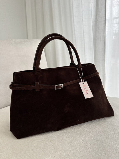 Livia | Luxe Suède Dameshandtas Ruim en Elegant voor Elke Dag
