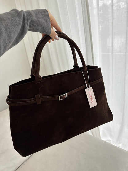 Livia | Luxe Suède Dameshandtas Ruim en Elegant voor Elke Dag