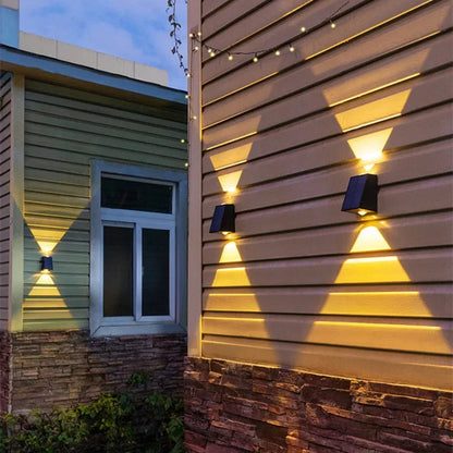 ZonneMuur Solar Wandlamp – Draadloze LED Buitenverlichting