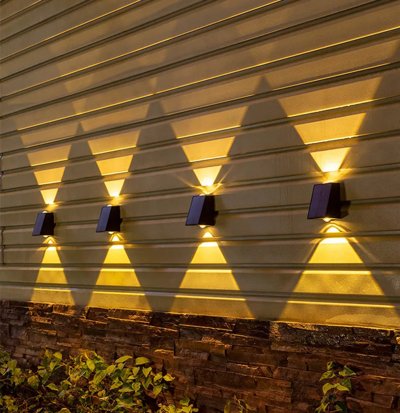 ZonneMuur Solar Wandlamp – Draadloze LED Buitenverlichting
