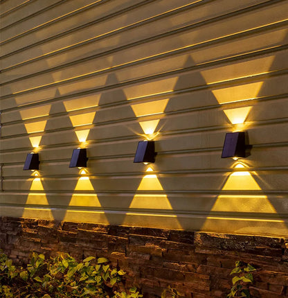ZonneMuur Solar Wandlamp – Draadloze LED Buitenverlichting