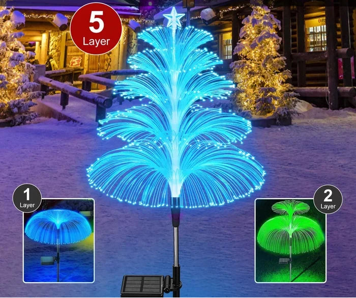Maren Solar Kerstboomverlichting – 7-Kleurige LED Tuinverlichting
