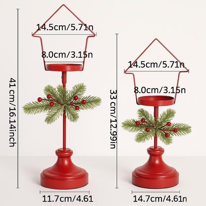 LichtKlassiek Kaarsenhouder Set van 2 – Decoratieve Lantaarnhouders