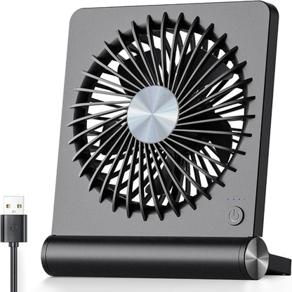 Stille Breeze USB Tafelventilator – Compacte Ventilator met 3 Snelheden