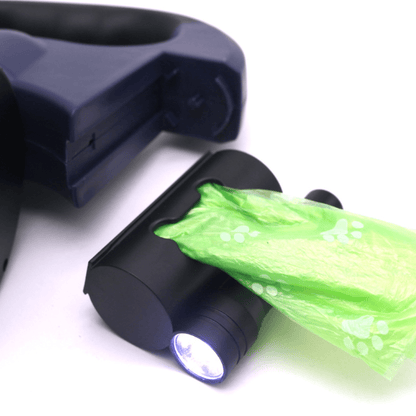 Hondenstuur – Dubbele Intrekbare Hondenriem met Zaklamp tot 40 kg