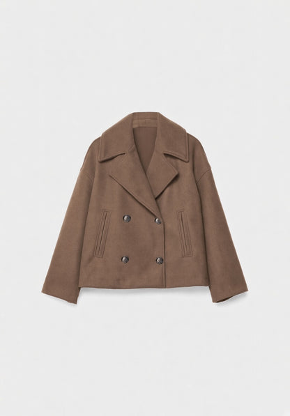 Valmira Korte Double-Breasted Jas voor Dames