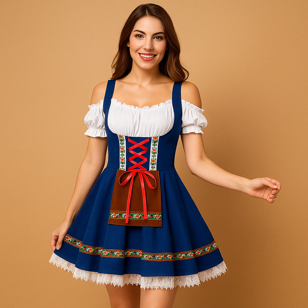 Annelies Dames Dirndl Jurk – Traditionele Oktoberfest Stijl