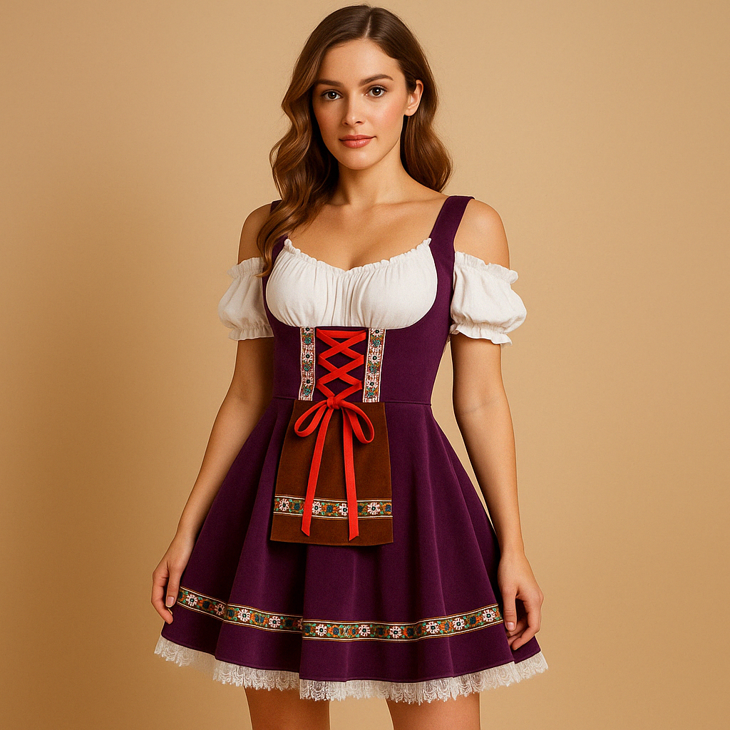 Annelies Dames Dirndl Jurk – Traditionele Oktoberfest Stijl
