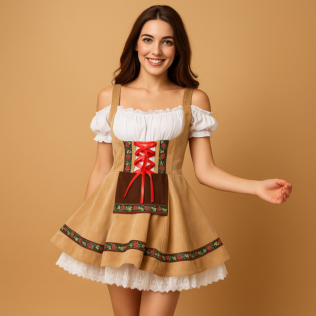 Annelies Dames Dirndl Jurk – Traditionele Oktoberfest Stijl