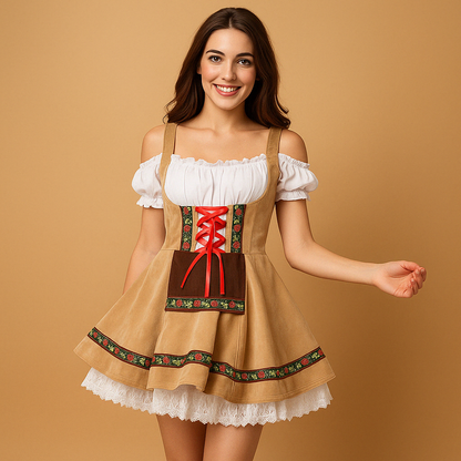 Annelies Dames Dirndl Jurk – Traditionele Oktoberfest Stijl