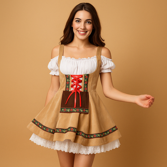 Annelies Dames Dirndl Jurk – Traditionele Oktoberfest Stijl