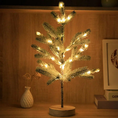 WinterGloed LED Kerstboom 50 cm met Warm Licht en Sneeuwbasis
