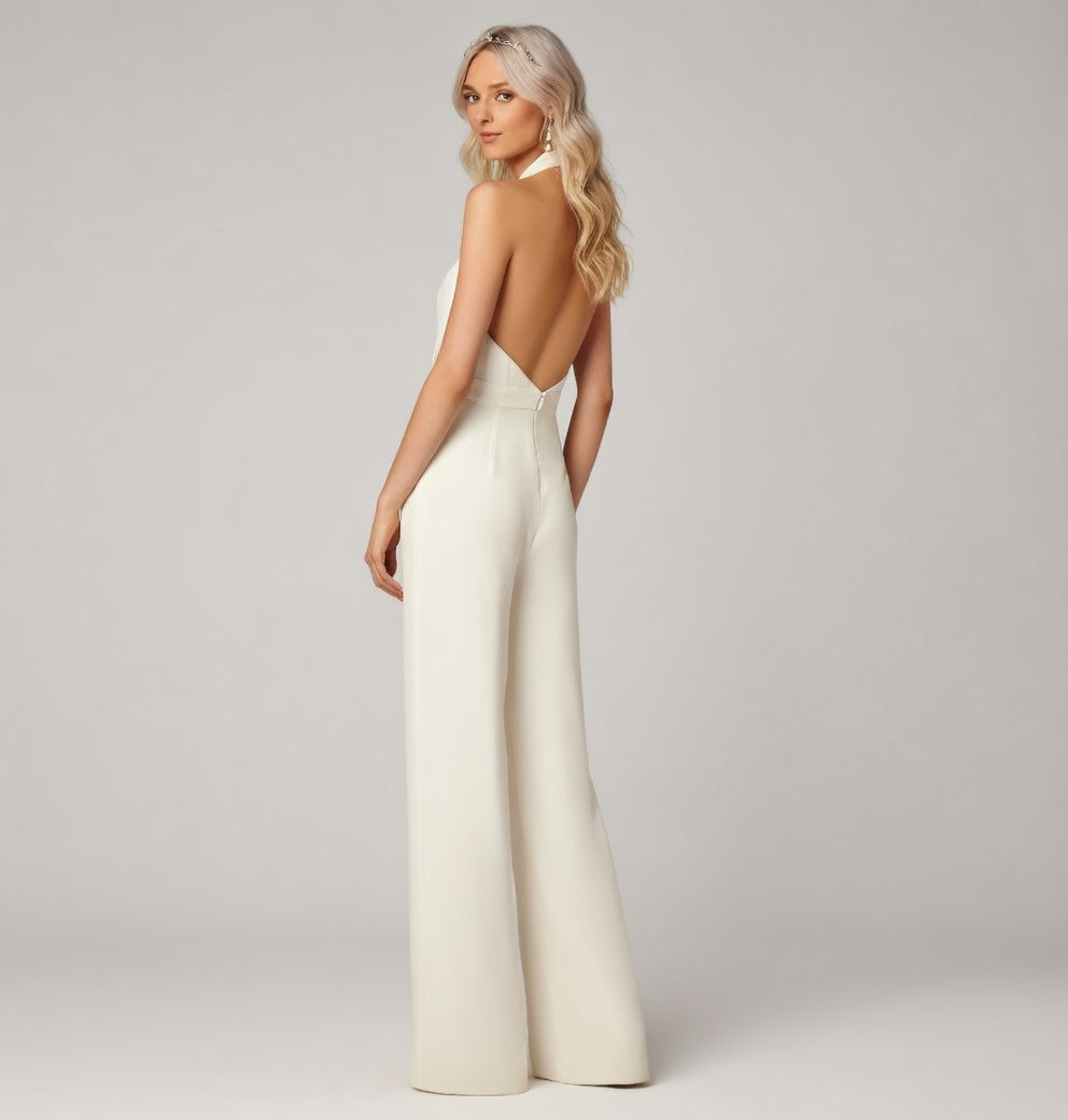 Veloria Wijde Dames Jumpsuit – Casual Effen Zomer Outfit
