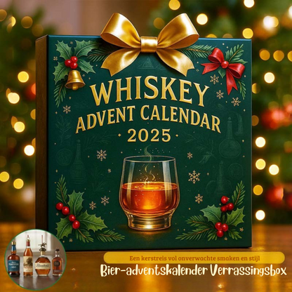 Whiskyfeest – Whisky aftelkalender als kerstdecoratie zonder drank