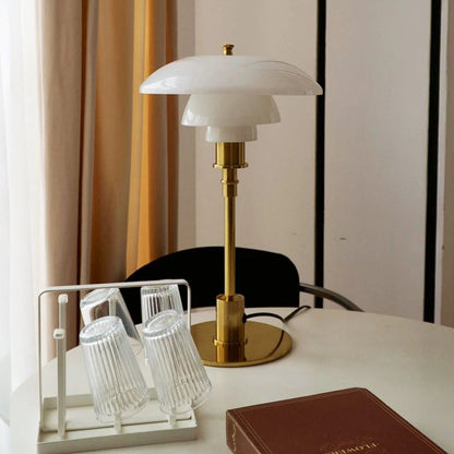 Mila Scandinavische LED Tafellamp – Moderne Glazen Tafellamp