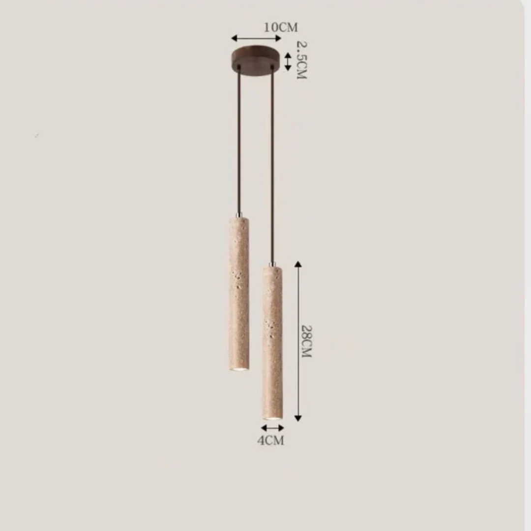Lijnrust – Minimalistische LED Hanglamp in Wabi-Sabi Stijl, 3000 K