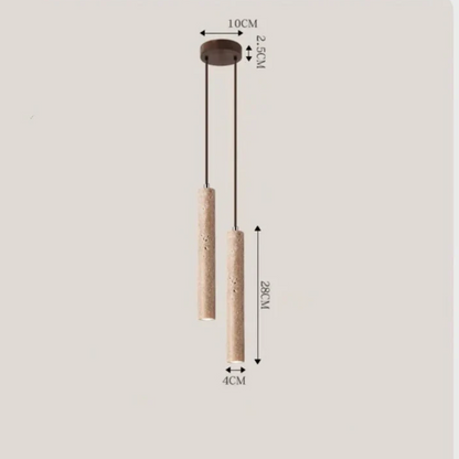 Lijnrust – Minimalistische LED Hanglamp in Wabi-Sabi Stijl, 3000 K