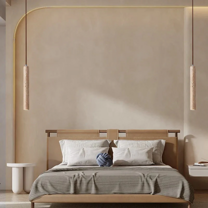 Lijnrust – Minimalistische LED Hanglamp in Wabi-Sabi Stijl, 3000 K