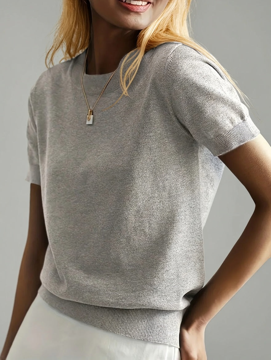 Norelle lichte dames top korte mouwen casual ademend shirt