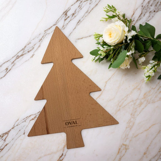 Puck Kerstboom Serveerschaal – Feestige Schaal met Handvat