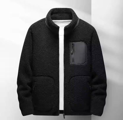 Norvian Heren Fleecejas – Warme Teddy Jas voor Herfst