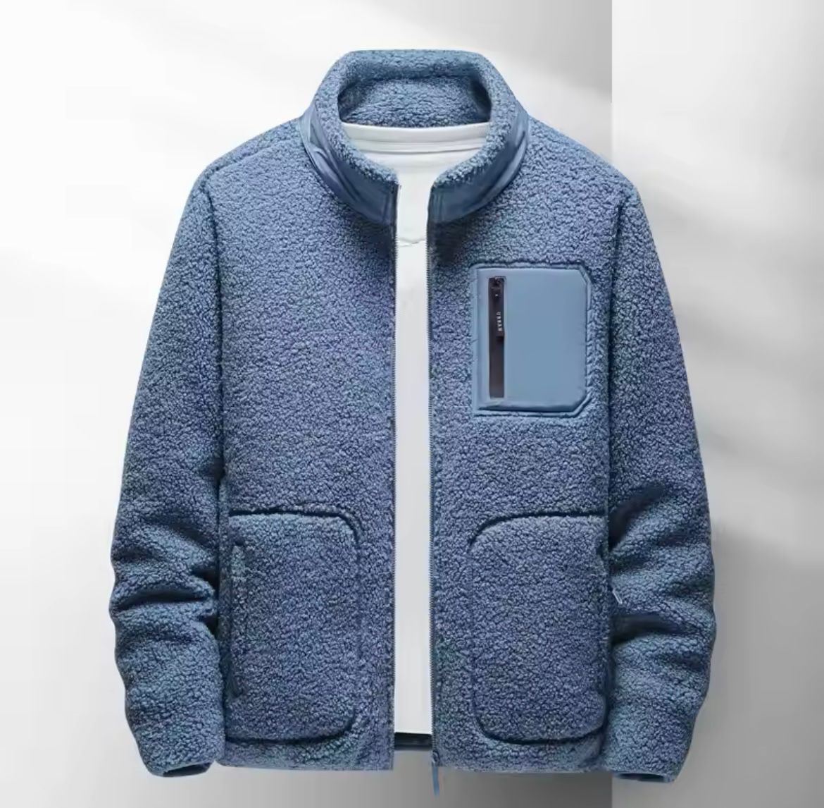 Norvian Heren Fleecejas – Warme Teddy Jas voor Herfst