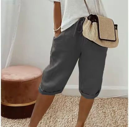 LuchtFlex Dames Short met Stretchstof en Praktische Zakken