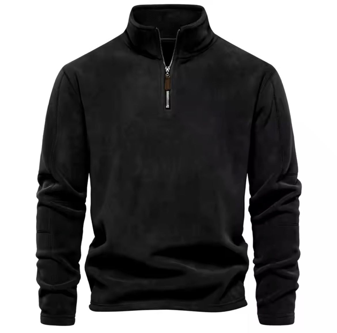 Norvian Fleece Trui met Opstaande Kraag voor Heren