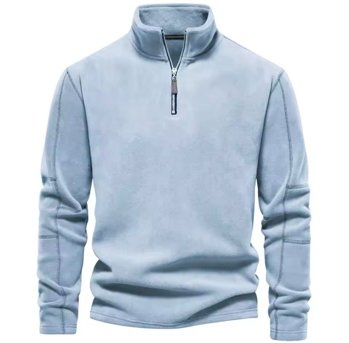 Norvian Fleece Trui met Opstaande Kraag voor Heren