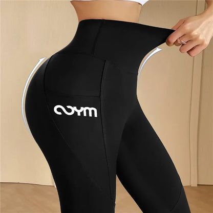 Nora | High-Waist Sportlegging met Zijzakken en Shaping