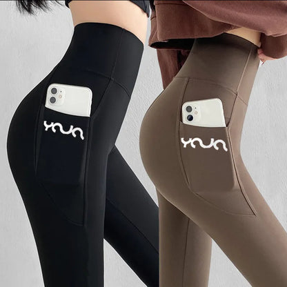 Nora | High-Waist Sportlegging met Zijzakken en Shaping