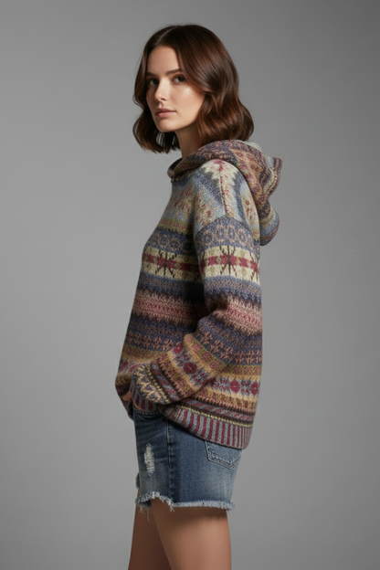 Dakota | Dames Hoodie met Capuchon en Geribbelde Manchetten