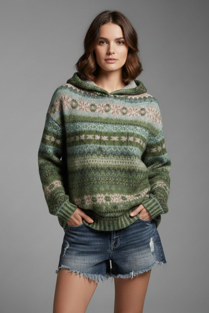 Dakota | Dames Hoodie met Capuchon en Geribbelde Manchetten