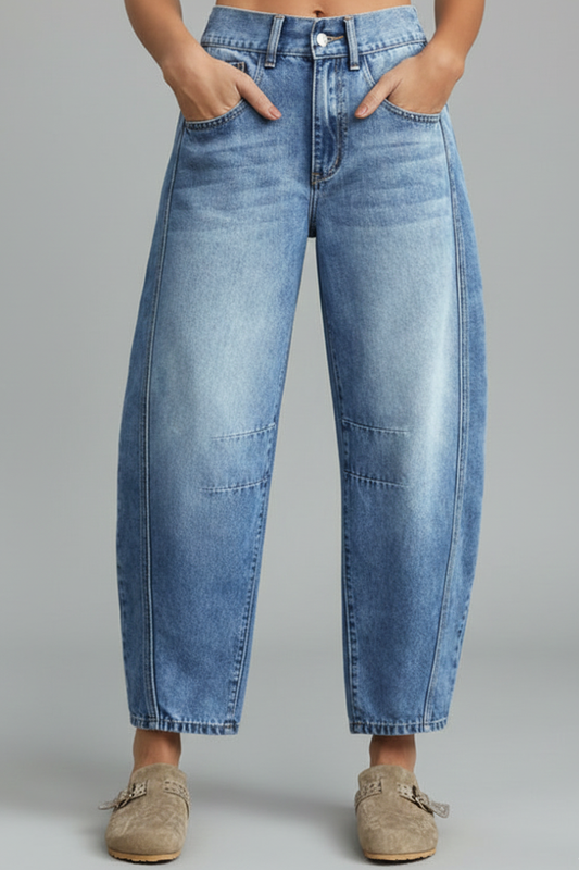 Isabella | Dames casual low-rise rechte jeans