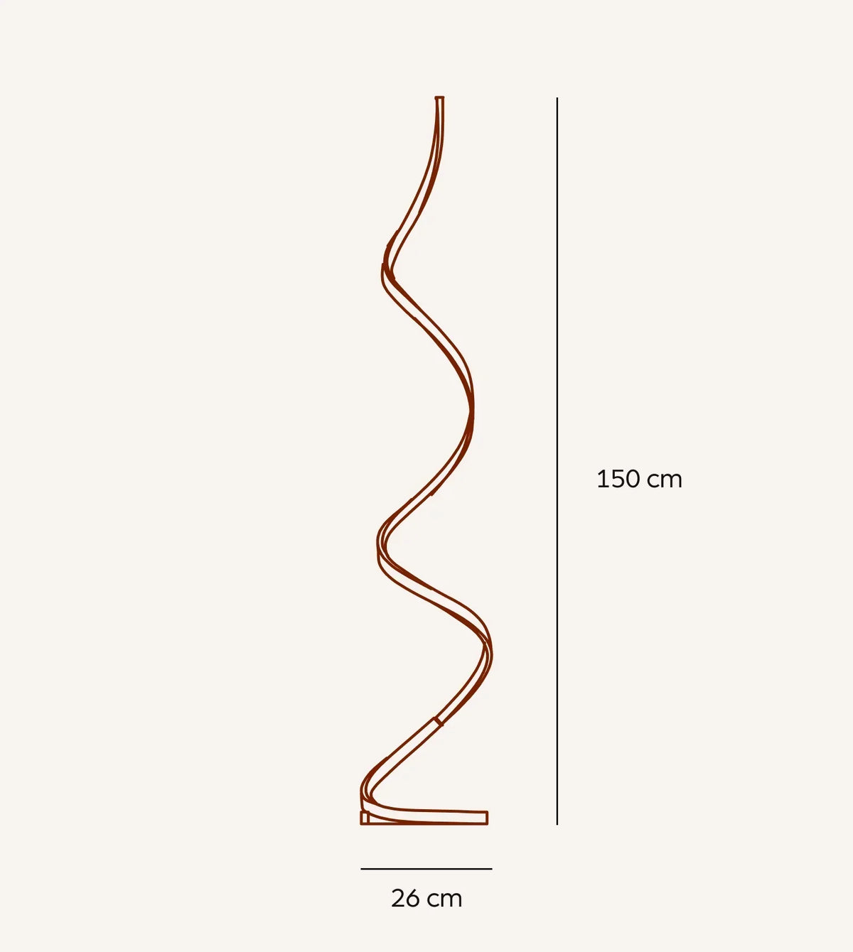 Spira Vloerlamp – Moderne Sculpturale LED Designlamp
